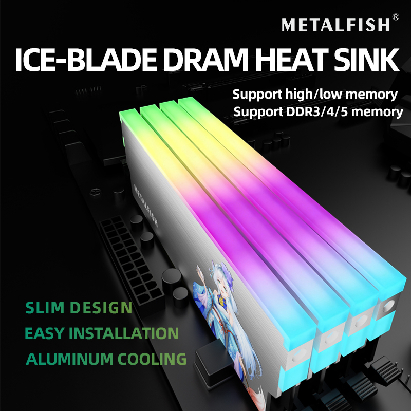 METALFISH DRAM Heatsink 5V-3PI - Ddr5 Rgb Ram review and price